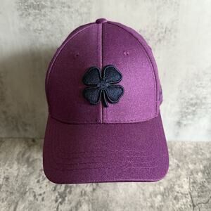 Black Clover Hat Live Lucky Size S/M Purple Memory Fit Padded Forehead